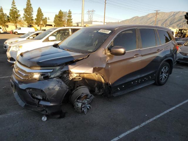 HONDA PILOT EXL 2017 with VIN 5FNYF5H68HB015916 - Photo from auction