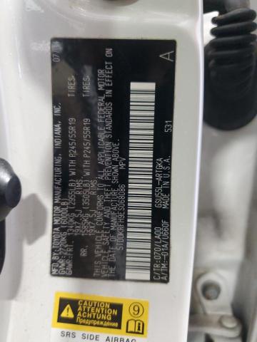 Photo 14 from auction – 2014 TOYOTA HIGHLANDER with VIN 5TDDKRFH9ES068086
