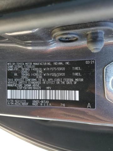 Photo 14 from auction – 2021 TOYOTA SEQUOIA LI with VIN 5TDFY5B1XMS184629