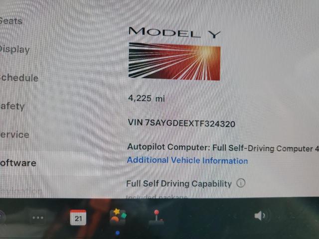 Photo 9 from auction – 2026 TESLA MODEL Y with VIN 7SAYGDEEXTF324320