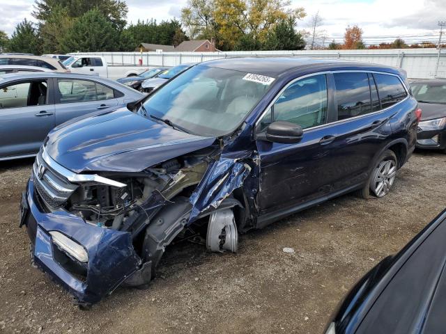 HONDA PILOT LX 2016 with VIN 5FNYF6H18GB037293 - Photo from auction