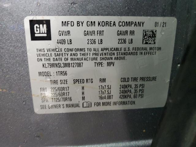Photo 14 from auction – 2021 CHEVROLET TRAILBLAZE with VIN KL79MNSL3MB127087