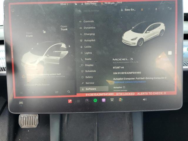 Photo 9 from auction – 2021 TESLA MODEL 3 with VIN 5YJ3E1EA2MF941480