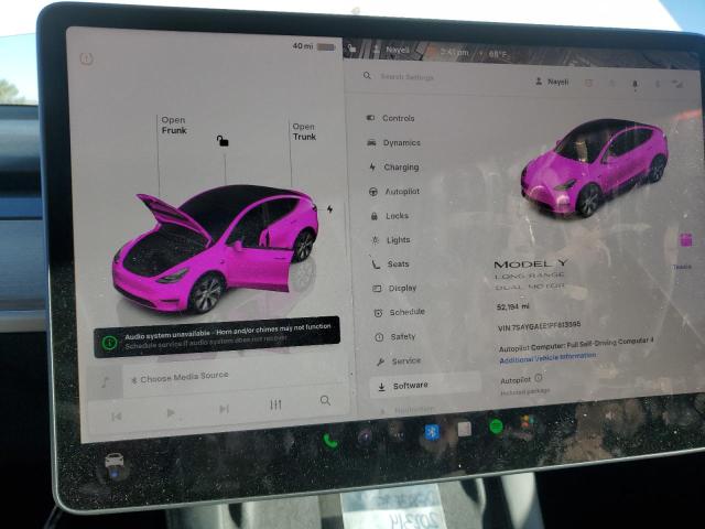 Photo 9 from auction – 2023 TESLA MODEL Y with VIN 7SAYGAEE1PF813595