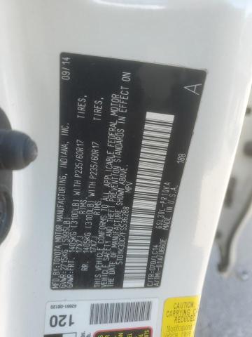 Photo 14 from auction – 2015 TOYOTA SIENNA with VIN 5TDYK3DC7FS536288