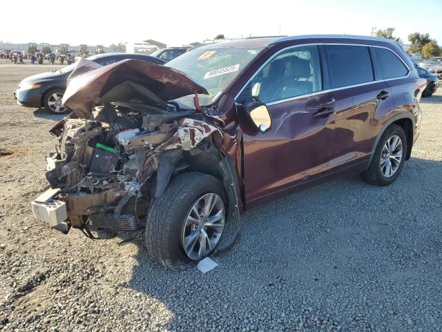 TOYOTA HIGHLANDER 2015 with VIN 5TDJKRFH8FS203806 - Photo from auction
