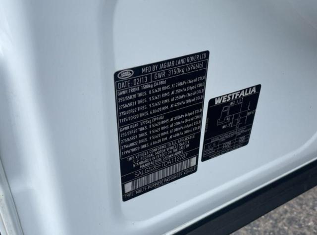 Photo 10 from auction – 2013 LAND RANGE ROVER SUPERCHARGED with VIN SALGS2EF7DA112787