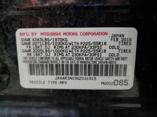 Photo 14 from auction – 2016 MITSUBISHI OUTLANDER with VIN JA4AR3AU3GZ031515