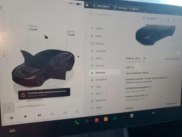 Photo 9 from auction – 2025 TESLA MODEL 3 with VIN 5YJ3E1EA3SF068335
