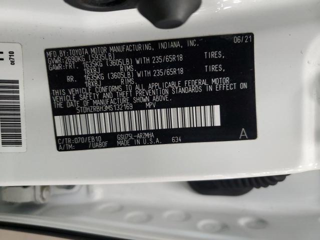 Photo 14 from auction – 2021 TOYOTA HIGHLANDER with VIN 5TDHZRBH3MS132169