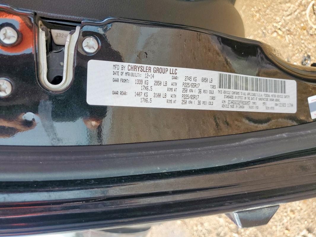 Photo 14 from auction – 2015 DODGE GRAND CARA with VIN 2C4RDGCG2FR636057