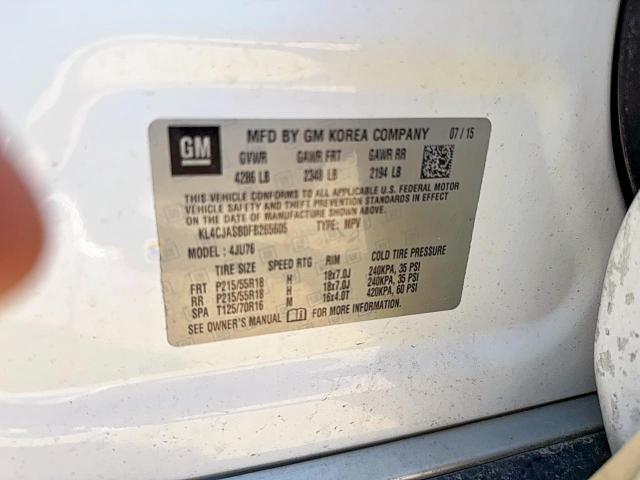 Photo 10 from auction – 2015 BUICK ENCORE with VIN KL4CJASB0FB265605