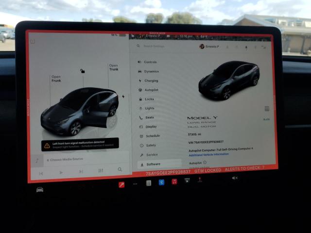 Photo 9 from auction – 2023 TESLA MODEL Y with VIN 7SAYGDEE2PF928837