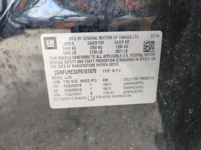 Photo 14 from auction – 2015 CHEVROLET EQUINOX LT with VIN 2GNFLHE3XF6101878