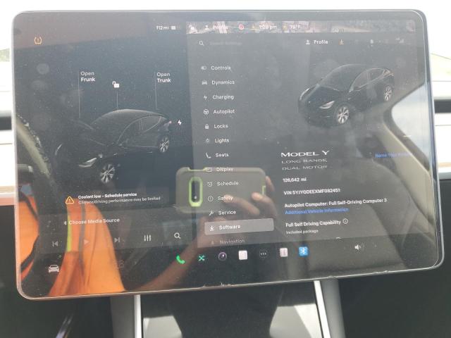 Photo 9 from auction – 2021 TESLA MODEL Y with VIN 5YJYGDEEXMF082451