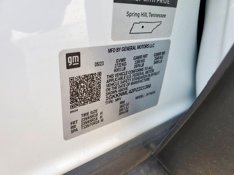 Photo 14 from auction – 2023 GMC ACADIA SLT with VIN 1GKKNML42PZ221366