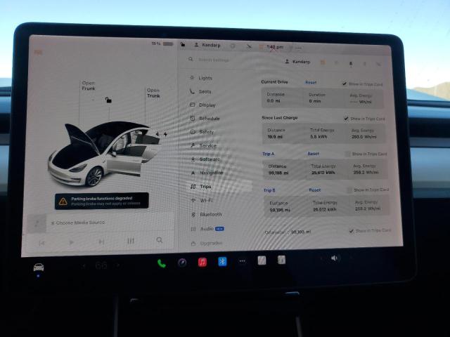 Photo 9 from auction – 2020 TESLA MODEL 3 with VIN 5YJ3E1EB8LF719811