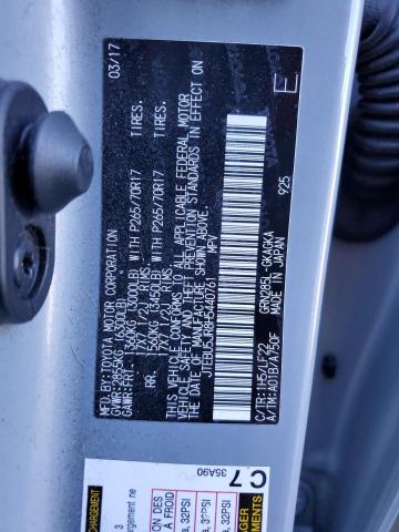 Photo 14 from auction – 2017 TOYOTA 4RUNNER SR with VIN JTEBU5JR8H5440761