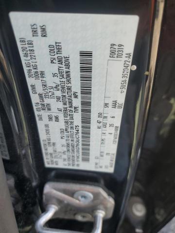 Photo 14 from auction – 2016 FORD ESCAPE SE with VIN 1FMCU0G76GUC76475