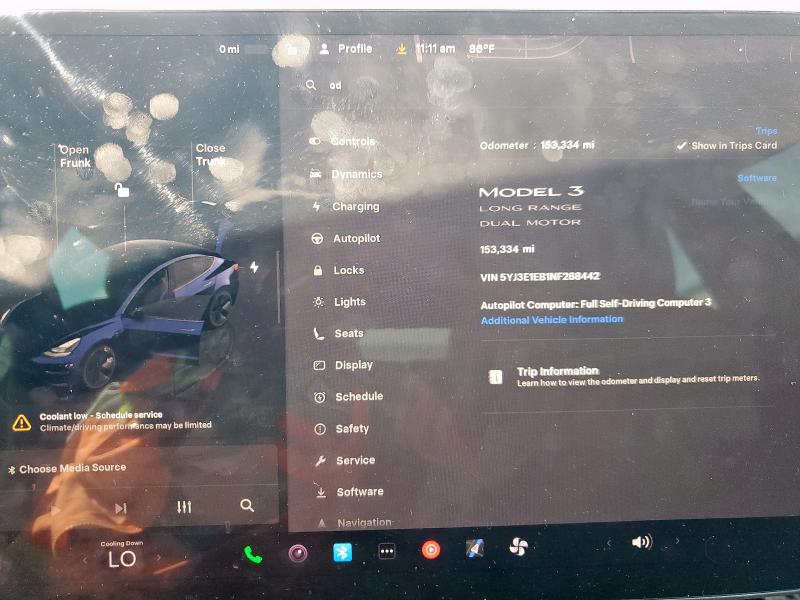 Photo 9 from auction – 2022 TESLA MODEL 3 with VIN 5YJ3E1EB1NF288442