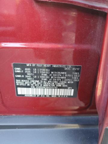 Photo 14 from auction – 2017 SUBARU OUTBACK 2. with VIN 4S4BSANC8H3333192