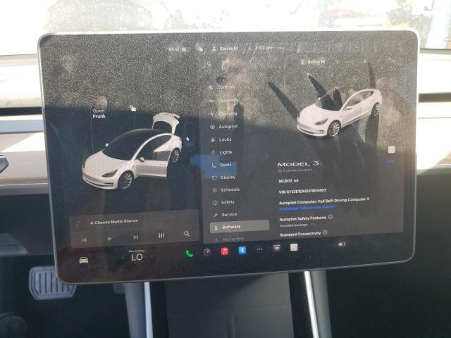 Photo 9 from auction – 2020 TESLA MODEL 3 with VIN 5YJ3E1EA0LF804407