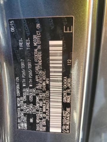 Photo 14 from auction – 2016 TOYOTA 4RUNNER SR with VIN JTEZU5JR6G5111005