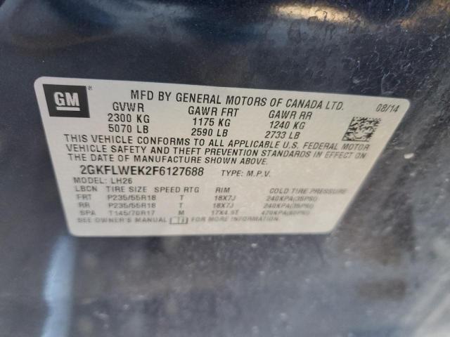 Photo 14 from auction – 2015 GMC TERRAIN SL with VIN 2GKFLWEK2F6127688