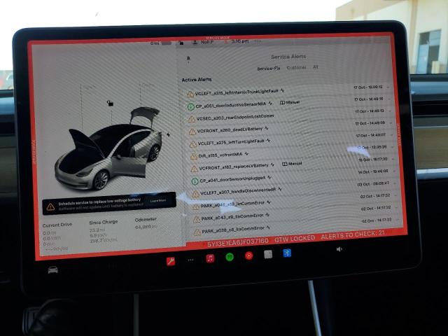 Photo 9 from auction – 2018 TESLA MODEL 3 with VIN 5YJ3E1EA6JF037160