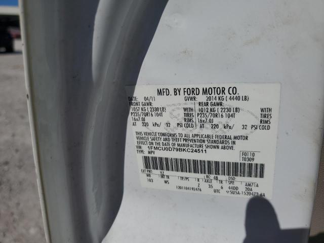 Photo 14 from auction – 2011 FORD ESCAPE XLT with VIN 1FMCU0D79BKC24511