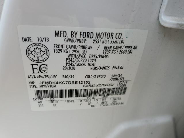 Photo 14 from auction – 2013 FORD EDGE LIMIT with VIN 2FMDK4KC7DBE12152