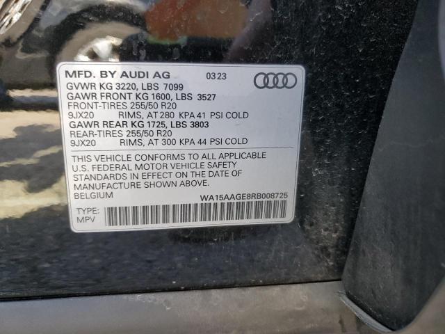 Photo 14 from auction – 2024 AUDI Q8 E-TRON PREMIUM PLUS with VIN WA15AAGE8RB008725