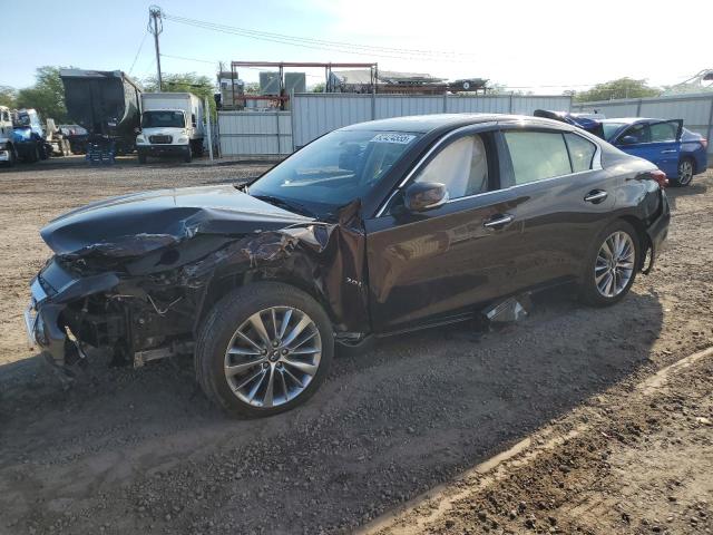 INFINITI Q50 LUXE 2018 with VIN JN1EV7AP1JM359124 - Photo from auction