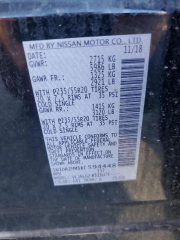 Photo 14 from auction – 2019 NISSAN PATHFINDER with VIN 5N1DR2MM1KC594448