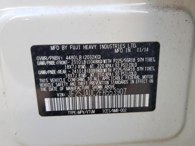 Photo 14 from auction – 2015 SUBARU FORESTER 2 with VIN JF2SJAUC2FH553907