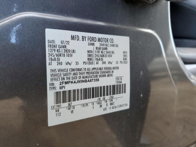 صورة رقم 14 من المزاد - 2022 FORD EDGE SEL مع VIN 2FMPK4J95NBA87358