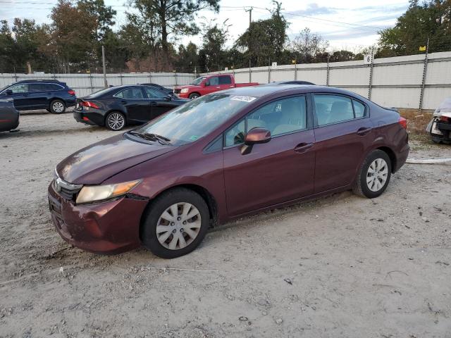 HONDA CIVIC LX 2012 with VIN JHMFB2F55CS001171 - Photo from auction
