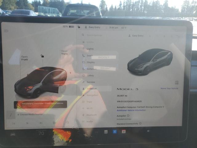 Photo 9 from auction – 2023 TESLA MODEL 3 with VIN 5YJ3E1EA5PF408625