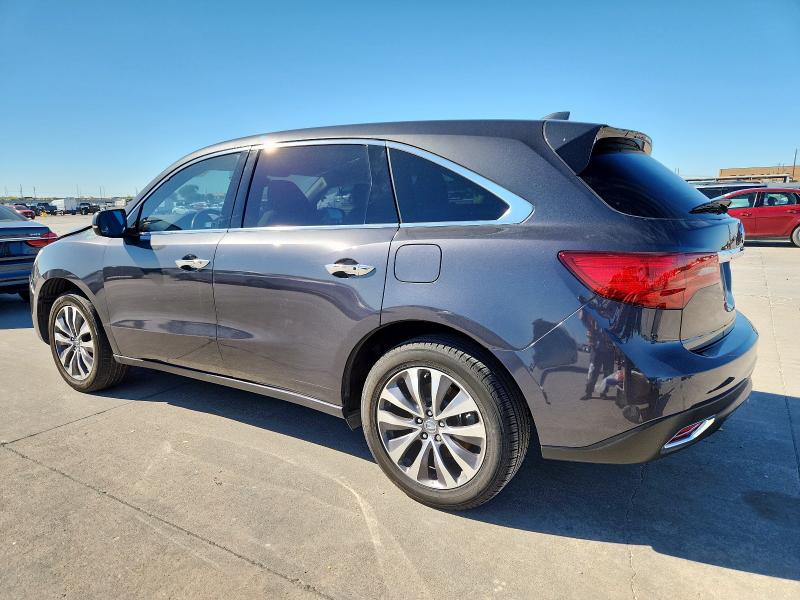 Photo 2 from auction – 2016 ACURA MDX TECHNO with VIN 5FRYD4H45GB006134