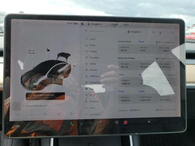 Photo 9 from auction – 2019 TESLA MODEL 3 with VIN 5YJ3E1EA5KF307433