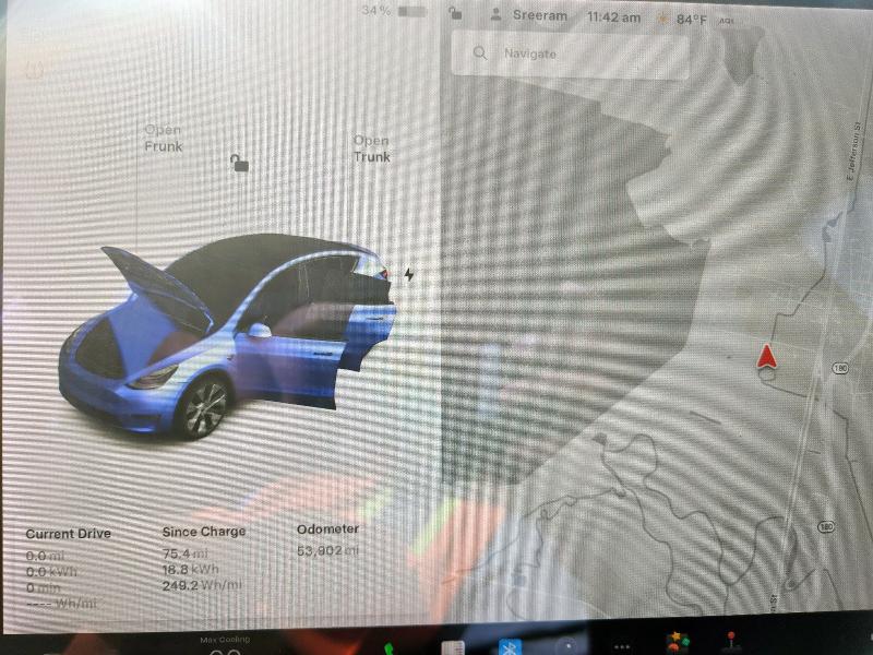 Photo 9 from auction – 2021 TESLA MODEL Y with VIN 5YJYGDEE5MF255969