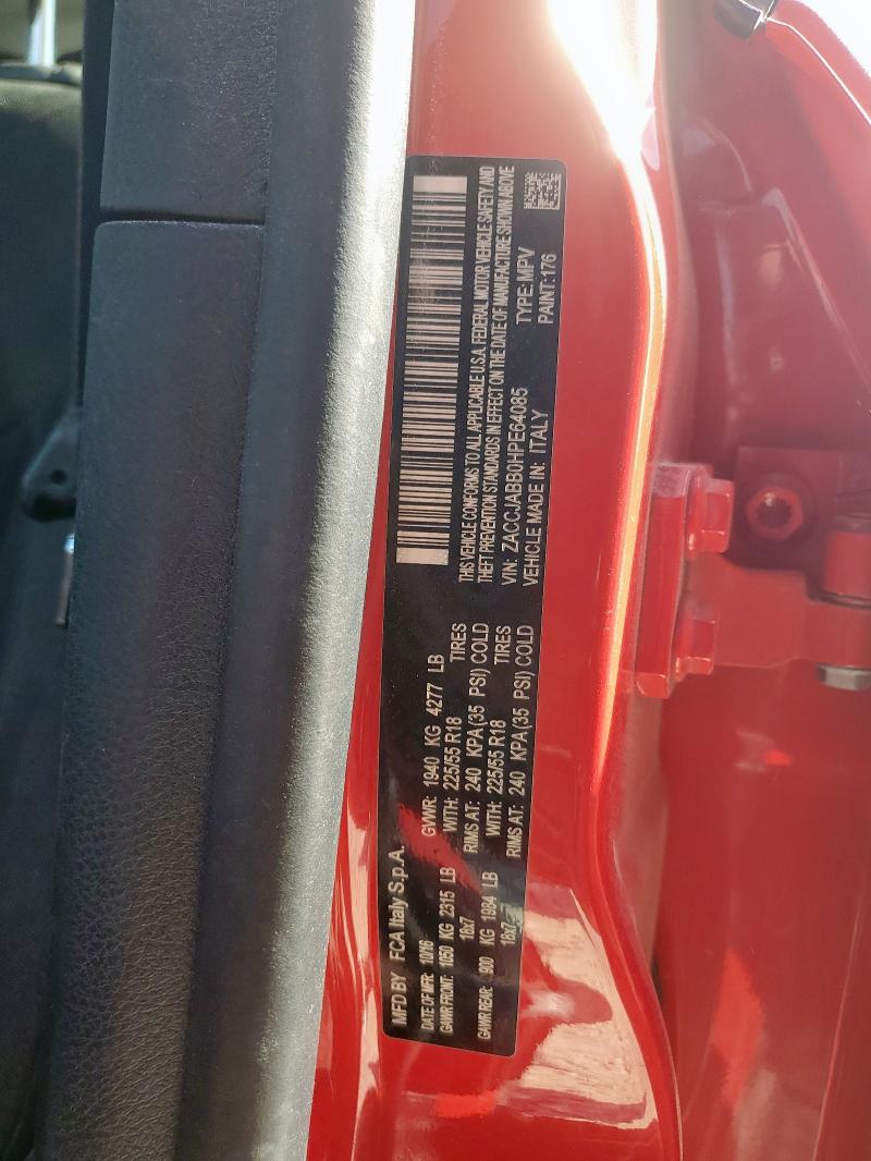 Photo 14 from auction – 2017 JEEP RENEGADE L with VIN ZACCJABB0HPE64085