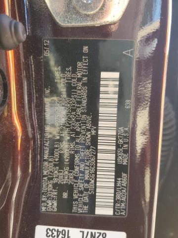 Photo 14 from auction – 2012 TOYOTA SEQUOIA PL with VIN 5TDDW5G16CS067277
