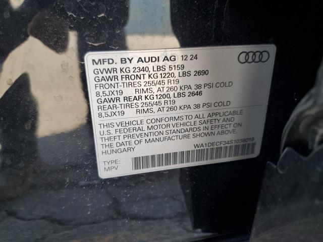 Photo 14 from auction – 2025 AUDI Q3 PREMIUM with VIN WA1DECF34S1038019