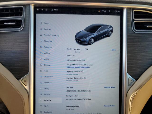 Photo 9 from auction – 2016 TESLA MODEL S with VIN 5YJSA1E17GF123397