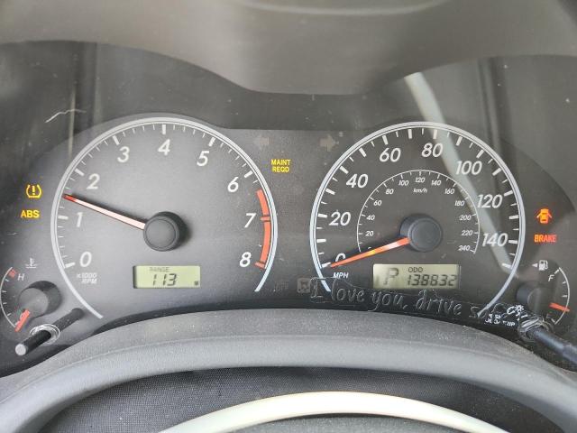 Photo 9 from auction – 2009 TOYOTA COROLLA BA with VIN 2T1BU40E69C076762
