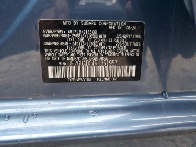 Photo 14 from auction – 2024 SUBARU CROSSTREK with VIN JF2GUADC4RH851957