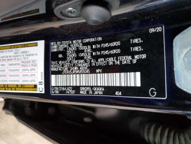 Photo 14 from auction – 2021 TOYOTA 4RUNNER TR with VIN JTEKU5JR5M5855045