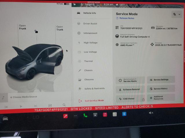 صورة رقم 9 من المزاد - 2023 TESLA MODEL Y مع VIN 7SAYGDEF4PF913121
