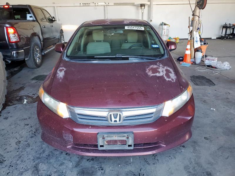 Photo 5 from auction – 2012 HONDA CIVIC LX with VIN 2HGFB2F58CH592946